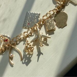 Gold Charm Bracelet